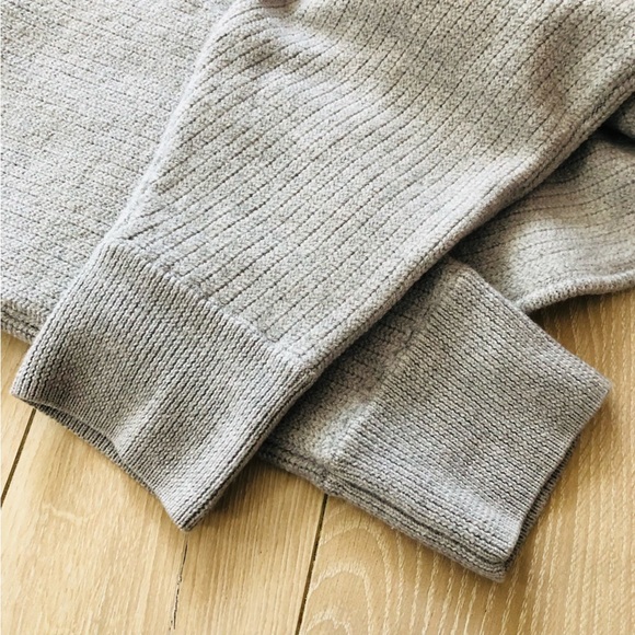 Wilfred Free Naomi 100% Merino Wool Turtleneck Cropped Sweater in Grey Size S - Picture 7 of 13